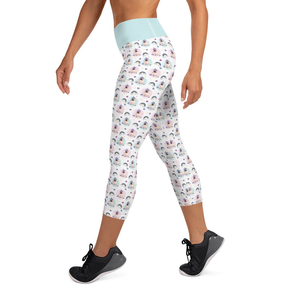 Magical Bullicorn Yoga Capri Leggings