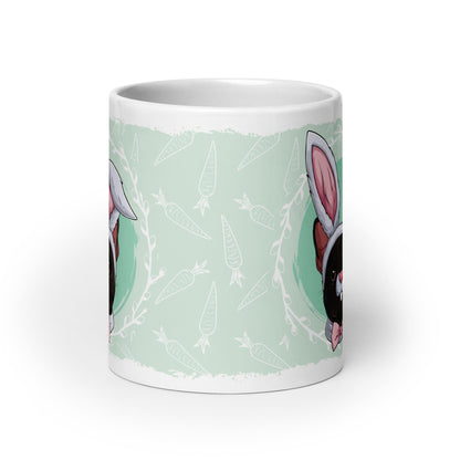 Male Easter Frenchie Mug (20oz) | B&amp;W Colored