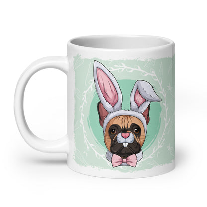Male Easter Frenchie Mug (20oz) | Fawn &amp; White Colored