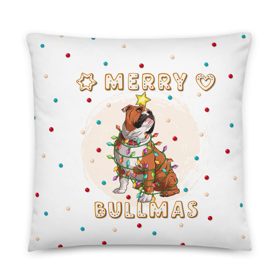 Merry Bullmas Basic Pillow