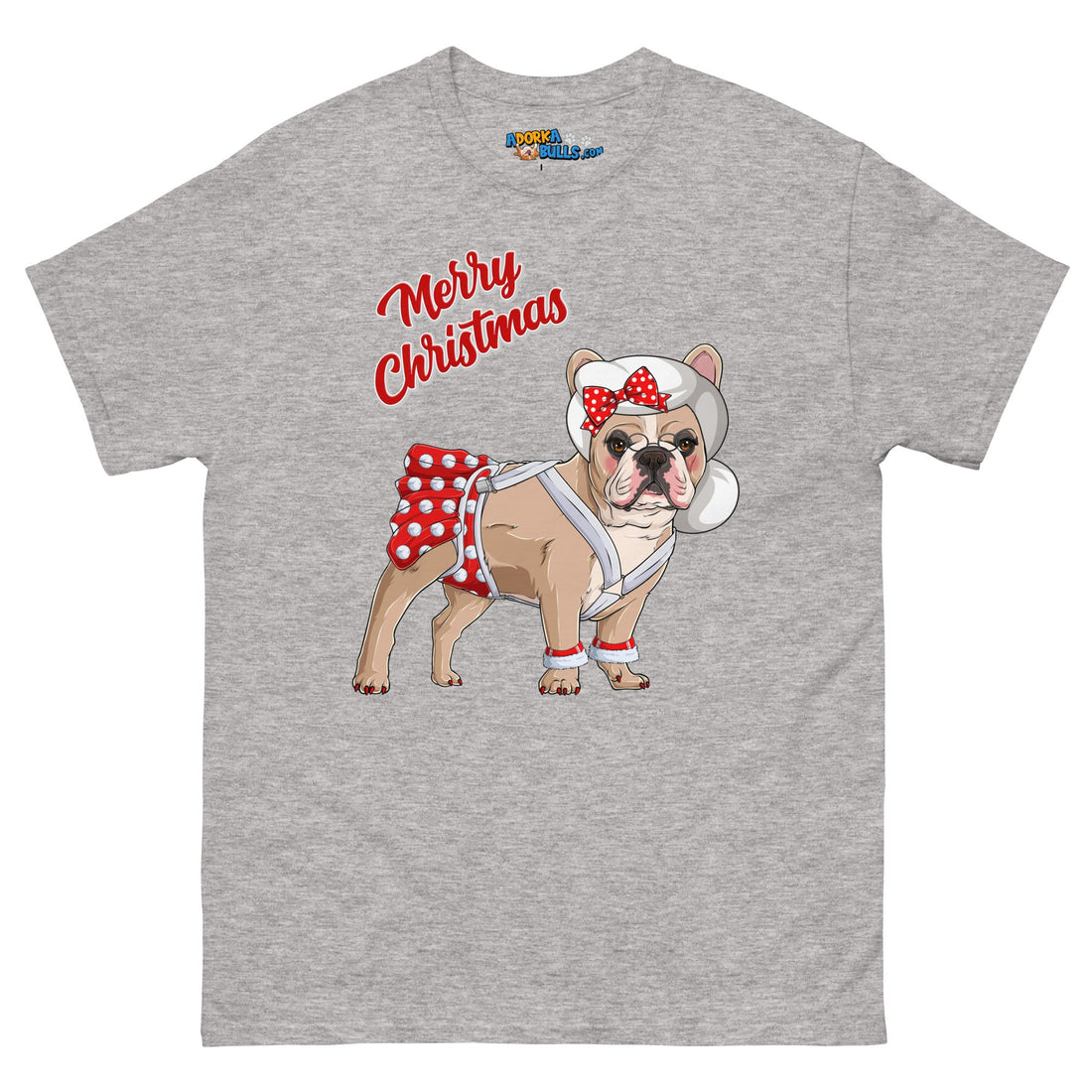 "Merry Christmas" Mrs. Claus Bulldog Men&