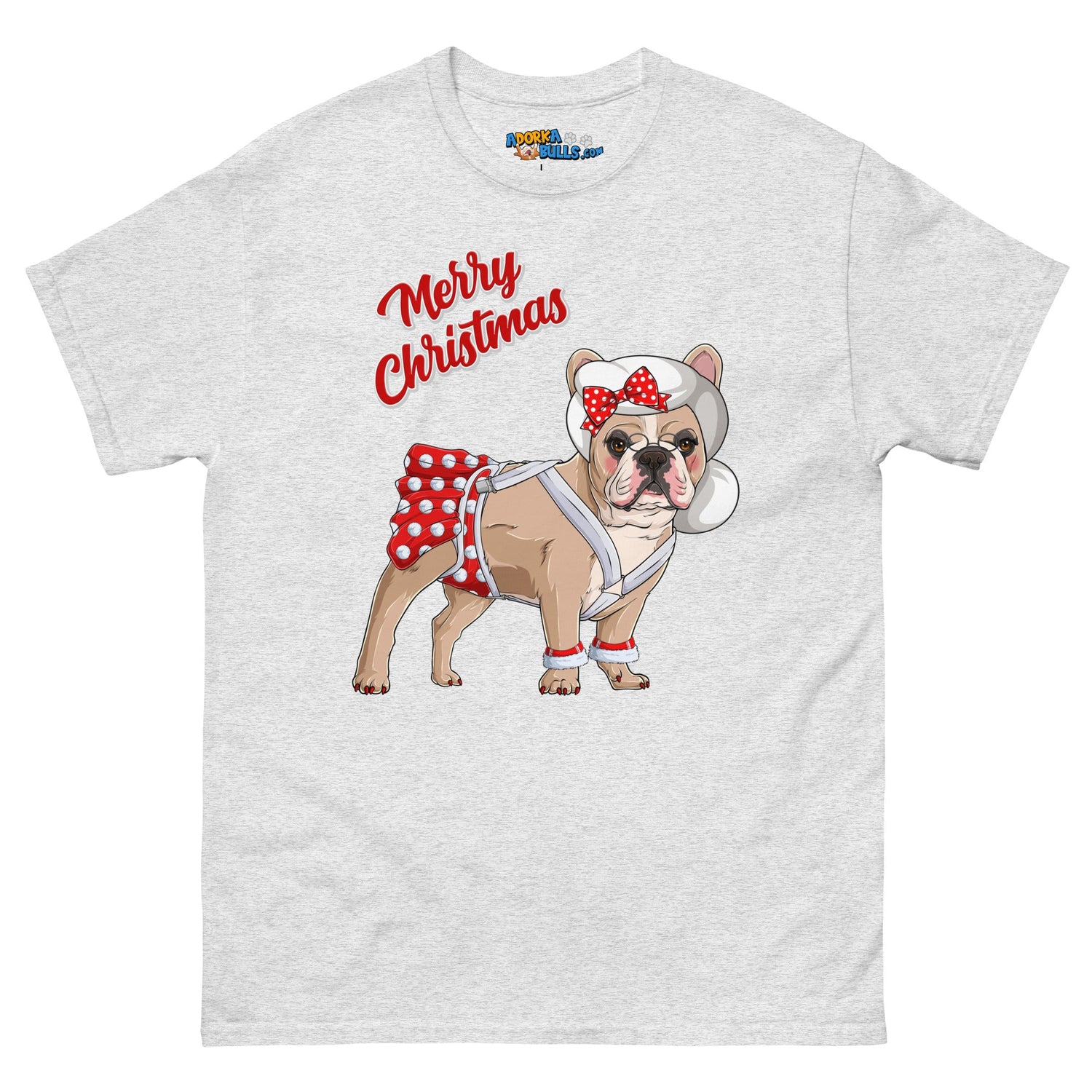 &quot;Merry Christmas&quot; Mrs. Claus Bulldog Men&