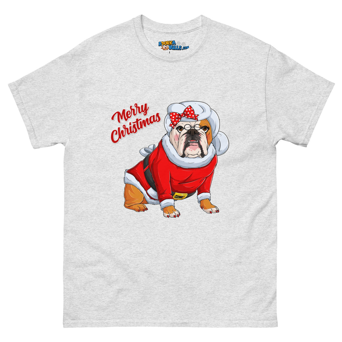 "Merry Christmas" Mrs. Claus Bulldog Men&
