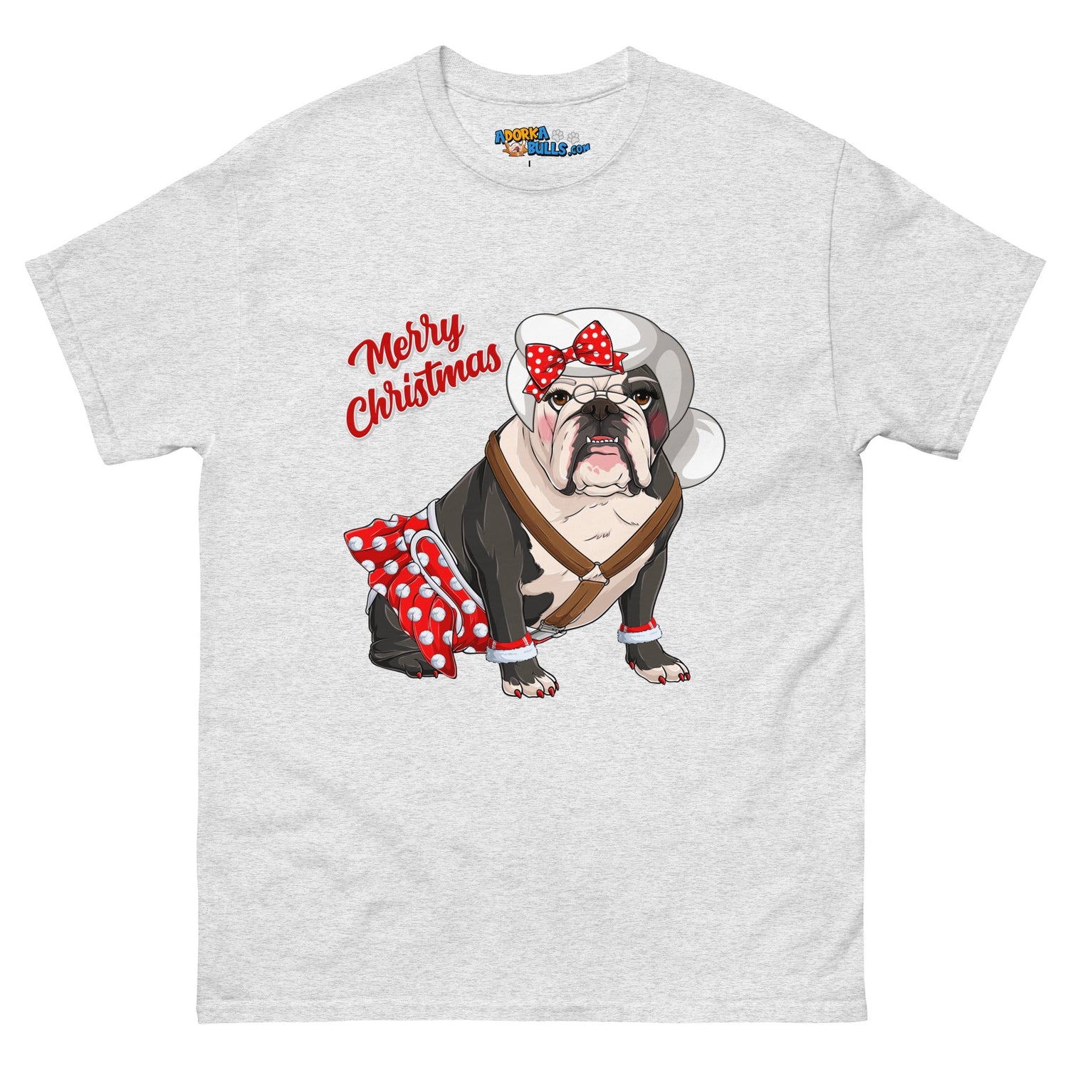 "Merry Christmas" Mrs. Claus Bulldog Men&