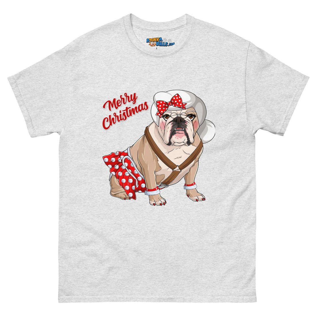"Merry Christmas" Mrs. Claus Bulldog Men&