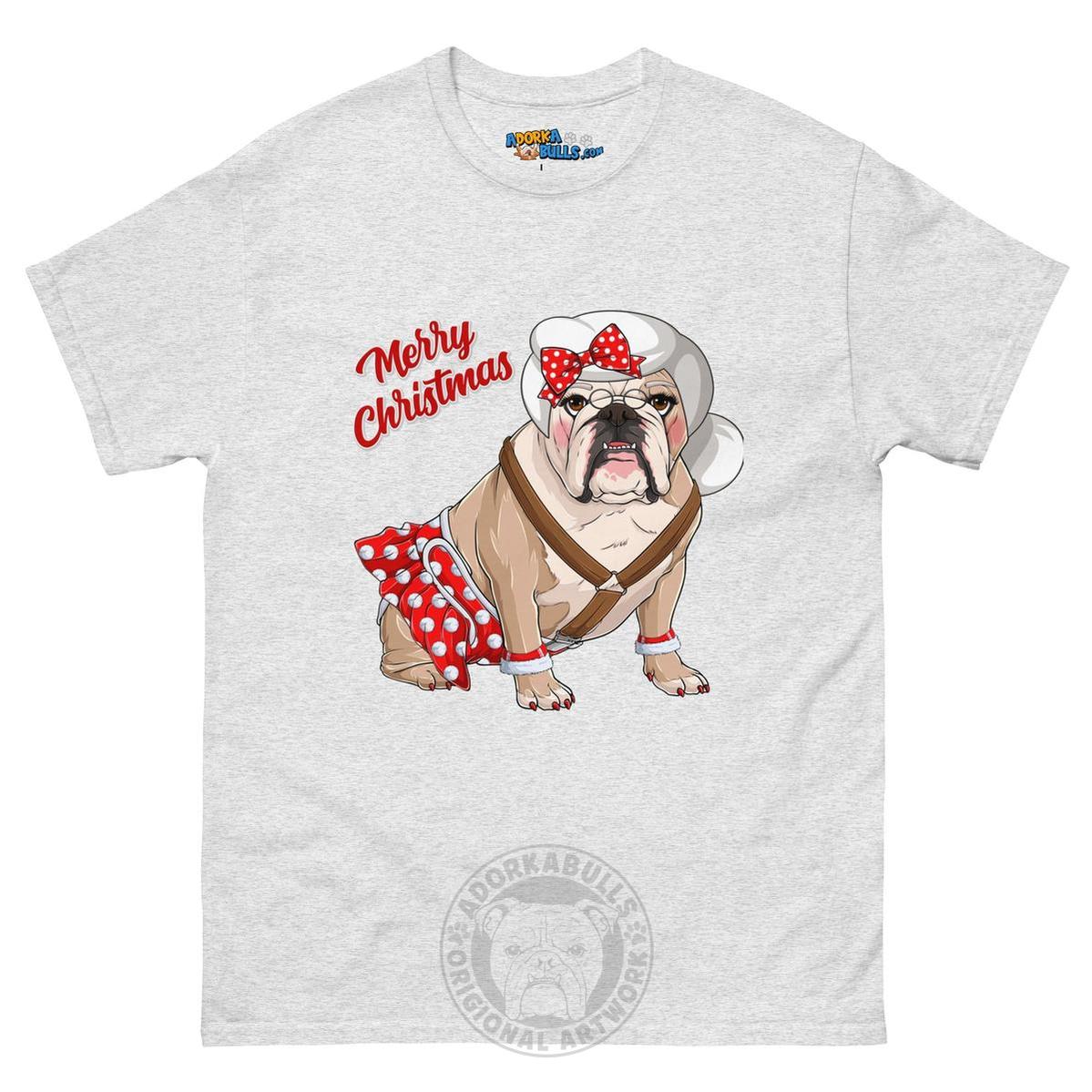 "Merry Christmas" Mrs. Claus Bulldog Men&