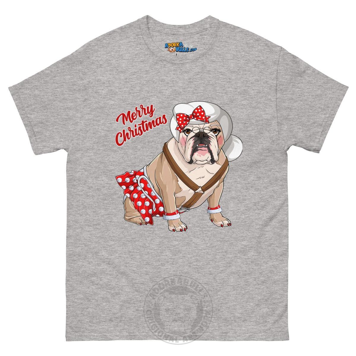 "Merry Christmas" Mrs. Claus Bulldog Men&