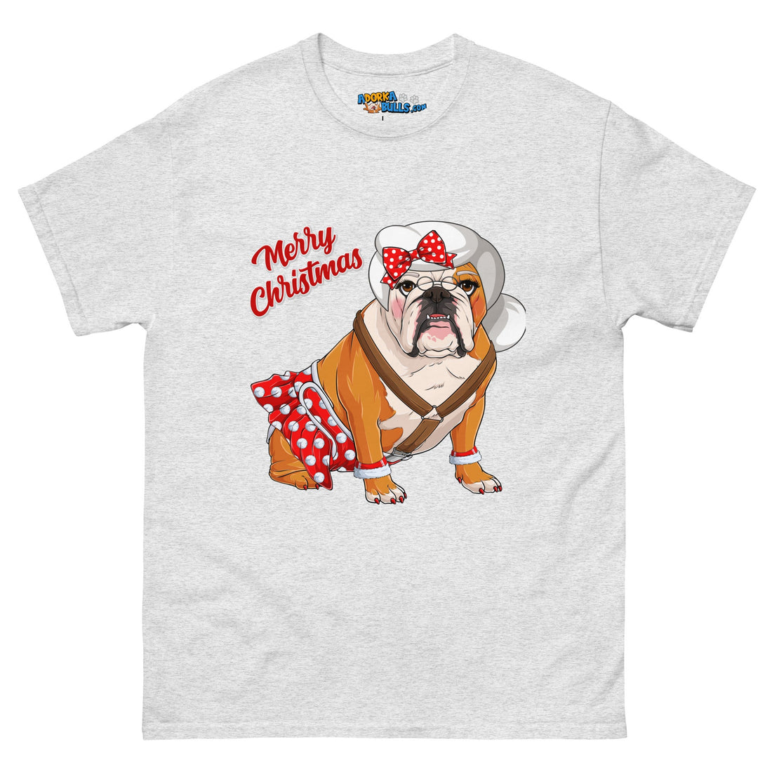 "Merry Christmas" Mrs. Claus Bulldog Men&