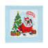 "Merry Christmas" Mrs. Claus Bulldog Pillow Case | B&W Colored