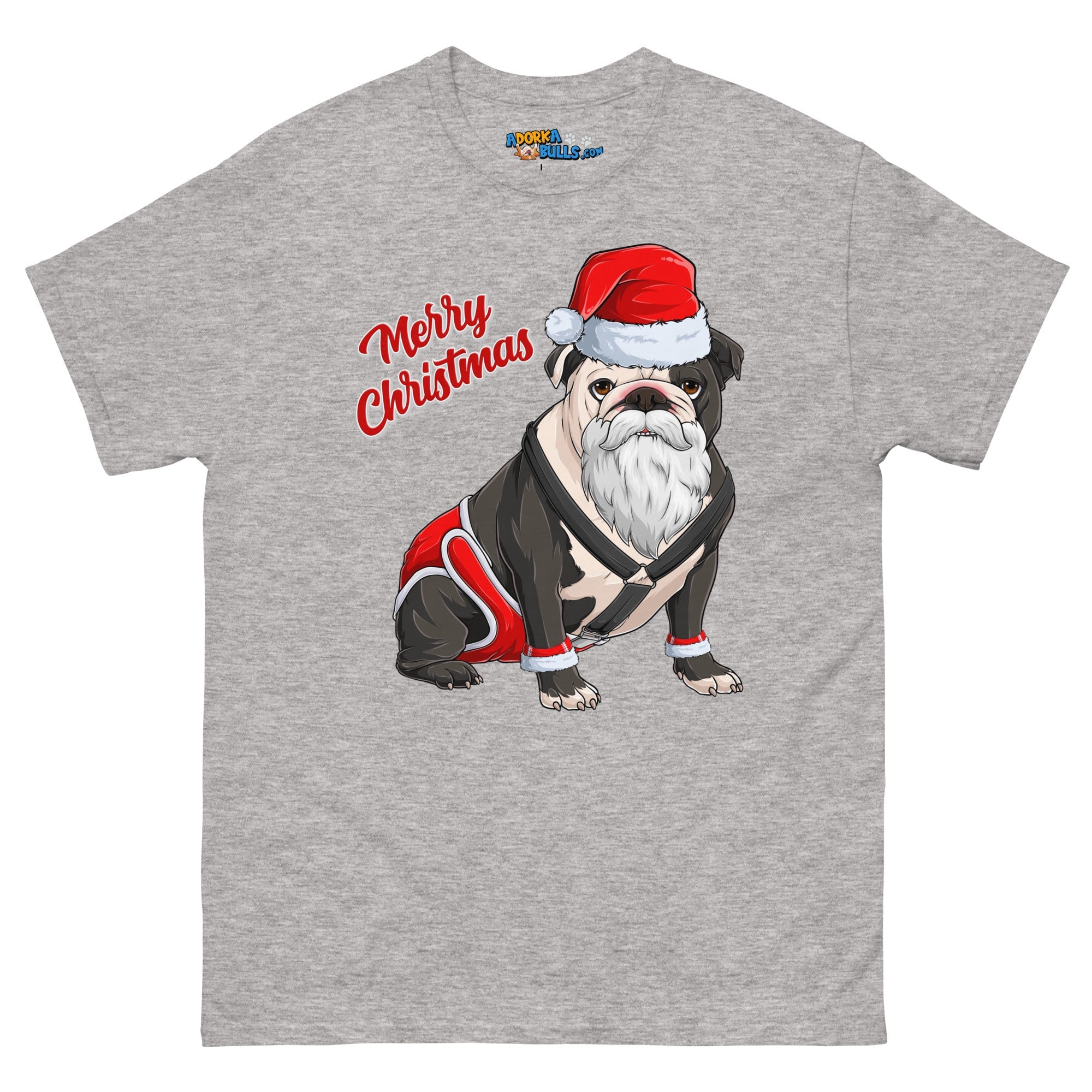 &quot;Merry Christmas&quot; Santa Bulldog Men&