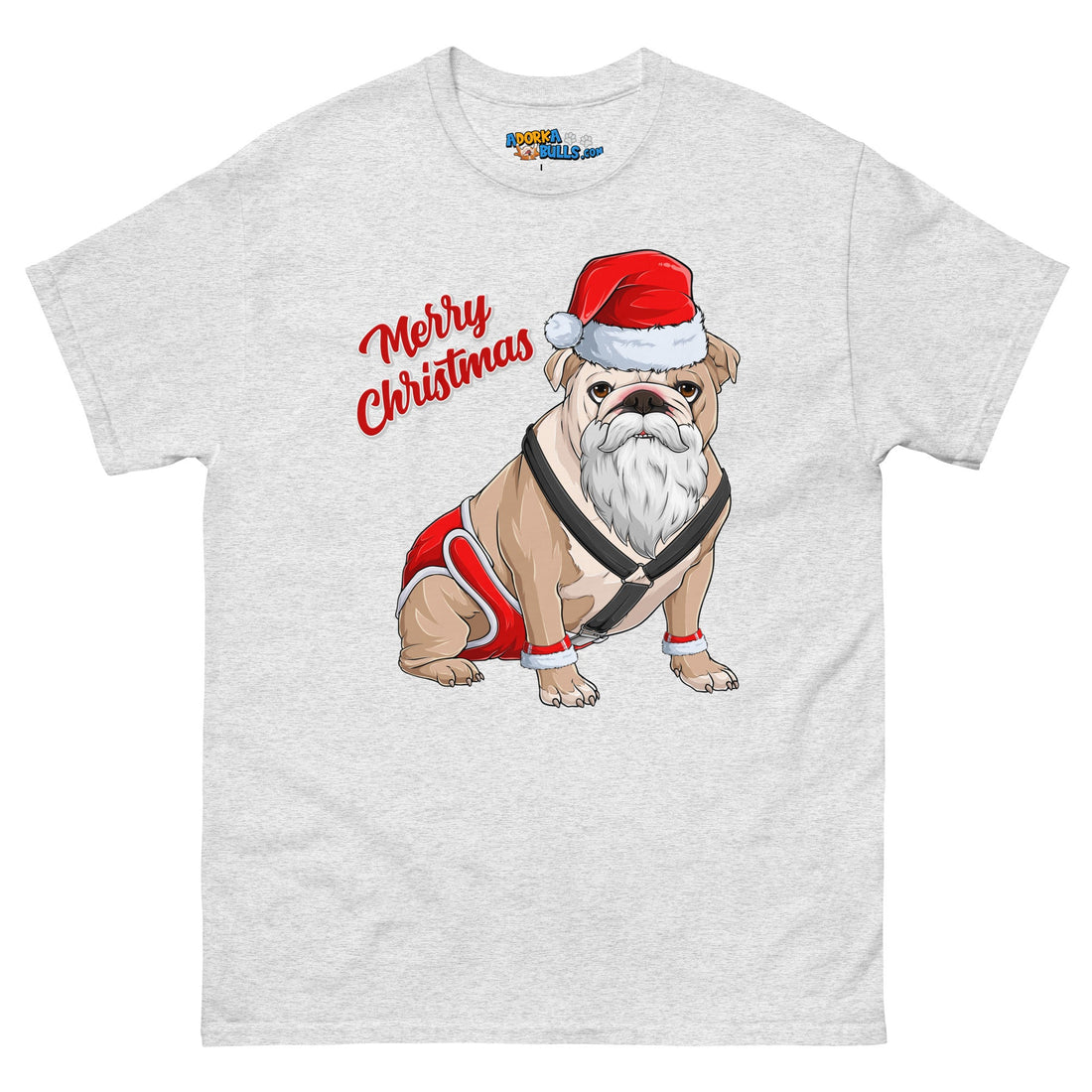 "Merry Christmas" Santa Bulldog Men&
