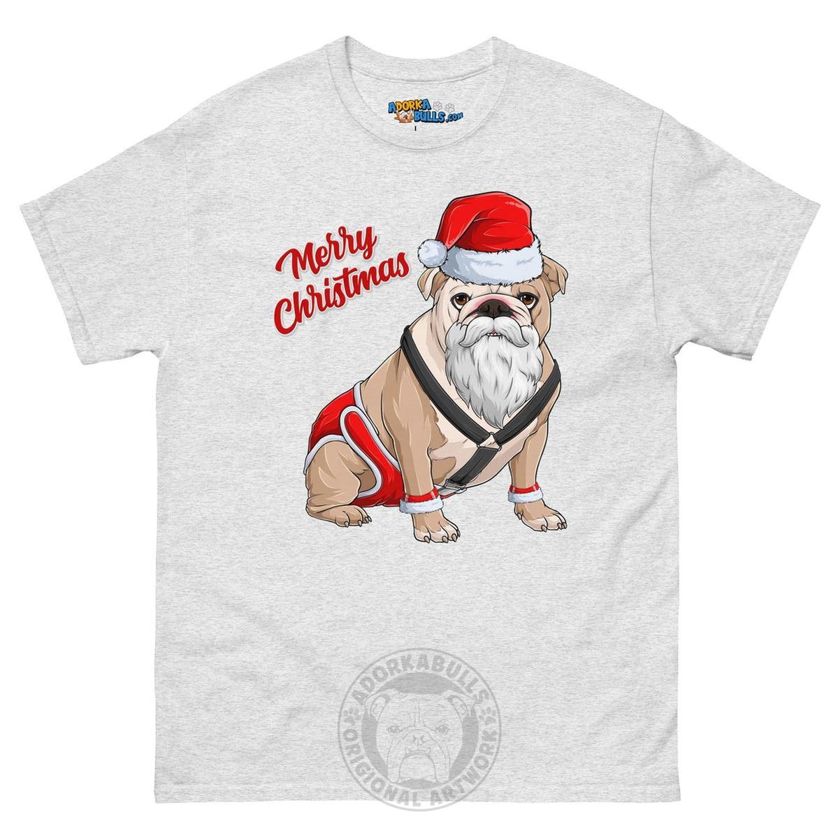 "Merry Christmas" Santa Bulldog Men&