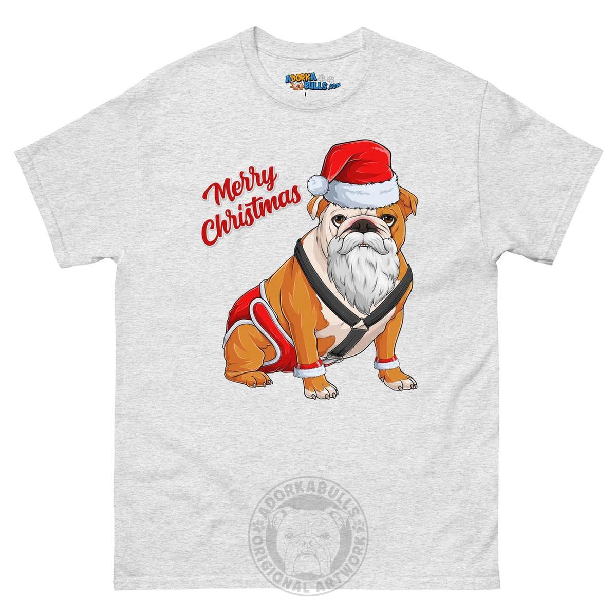 "Merry Christmas" Santa Bulldog Men&