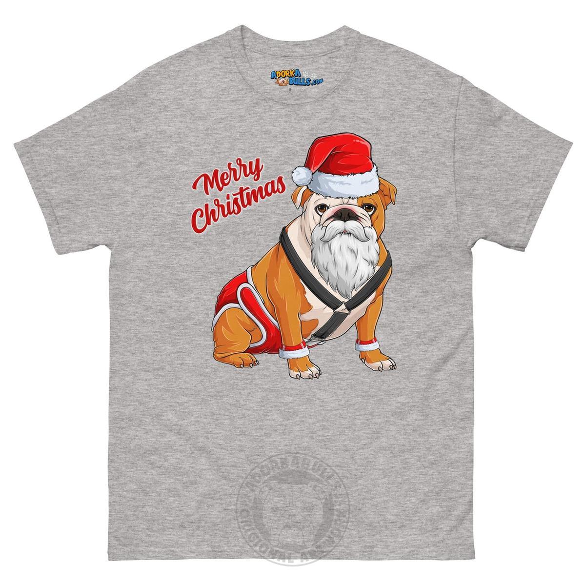 "Merry Christmas" Santa Bulldog Men&