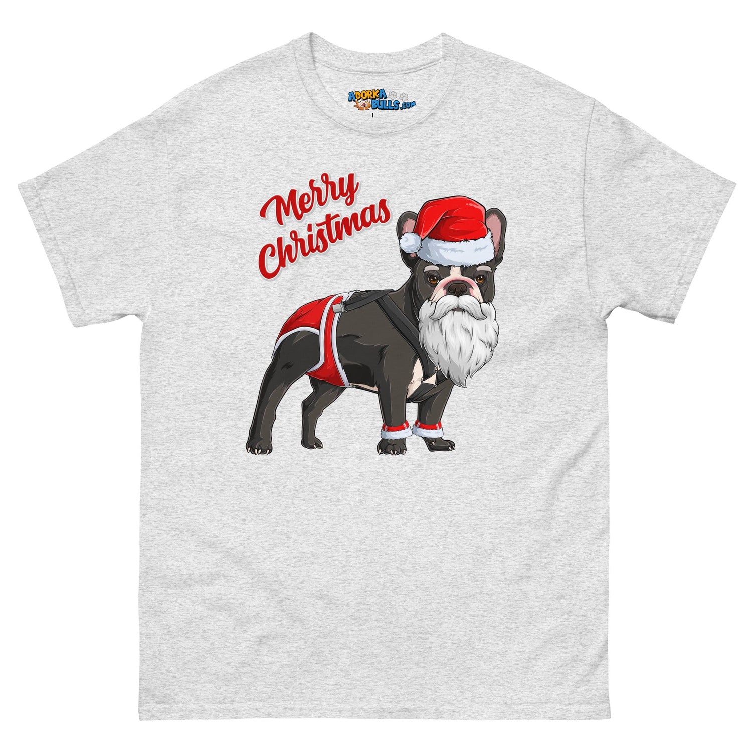 &quot;Merry Christmas&quot; Santa Frenchie Men&