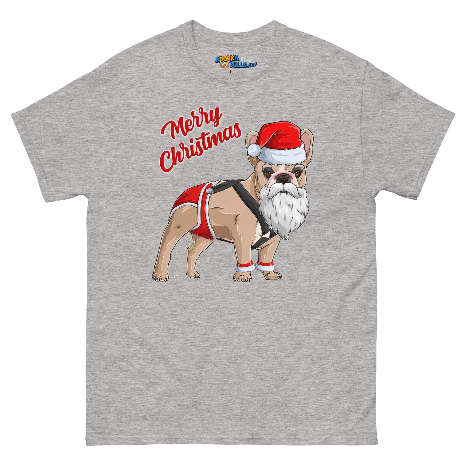 &quot;Merry Christmas&quot; Santa Frenchie Men&