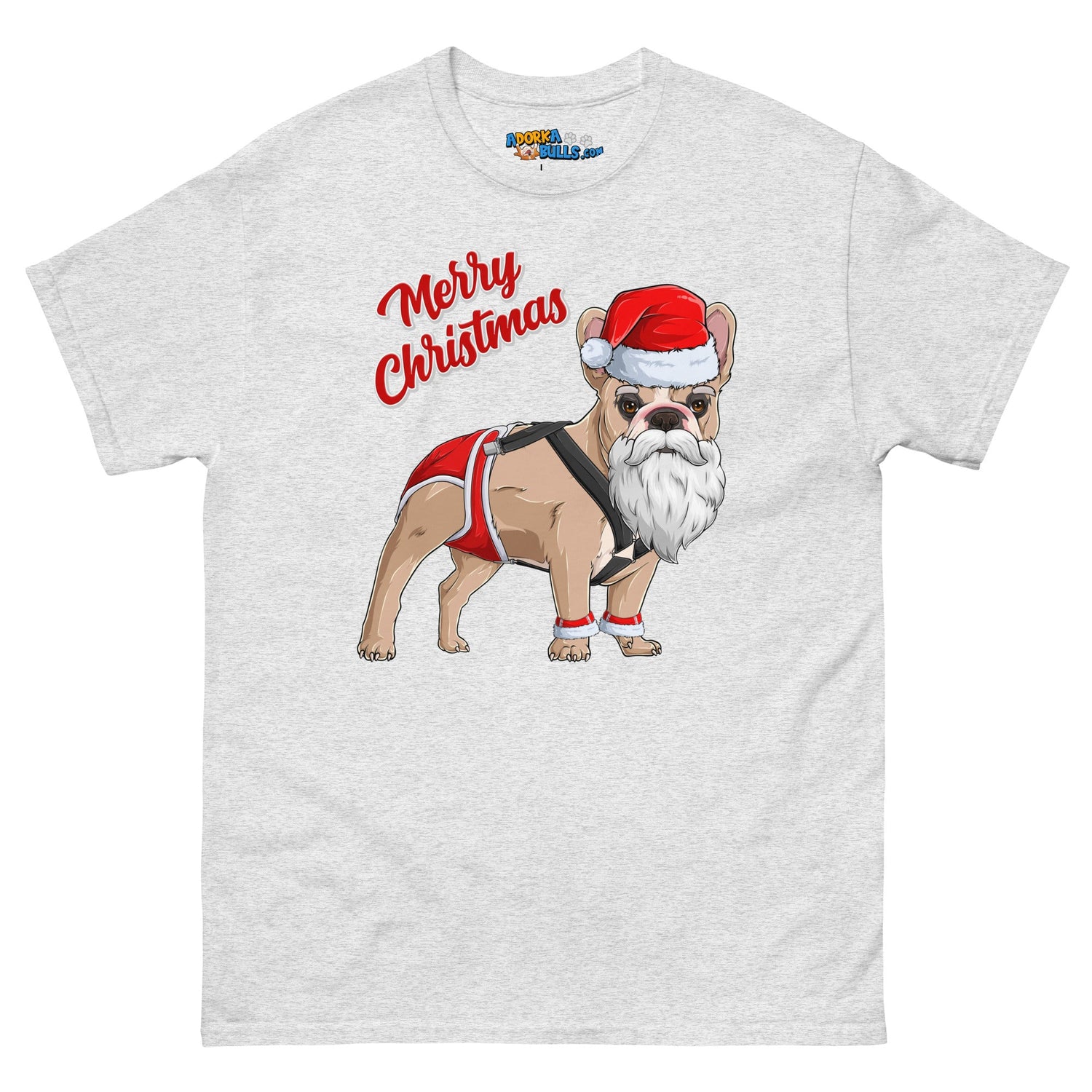 &quot;Merry Christmas&quot; Santa Frenchie Men&