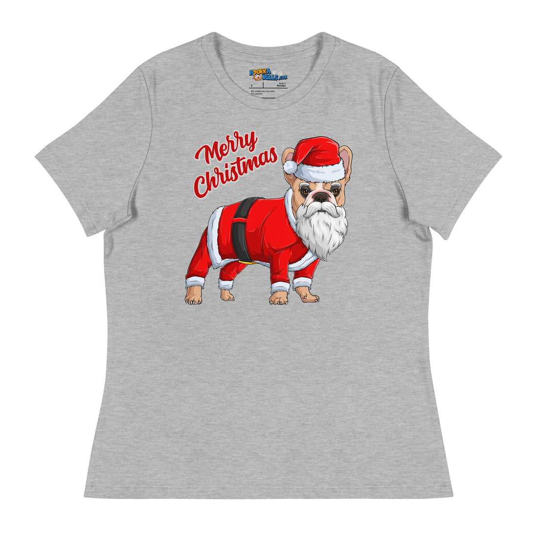 "Merry Christmas" Santa Frenchie Women&
