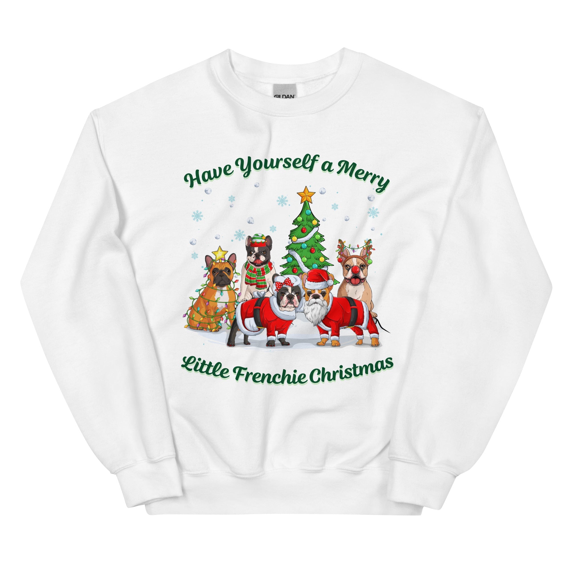 Merry Little Frenchie Christmas Sweatshirt