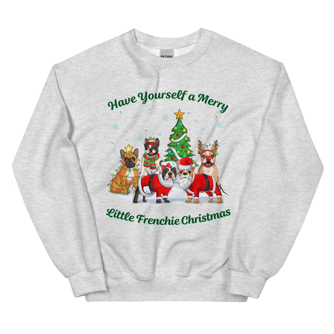Merry Little Frenchie Christmas Sweatshirt