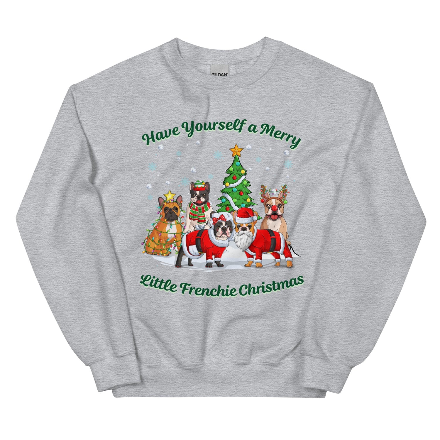 Merry Little Frenchie Christmas Sweatshirt
