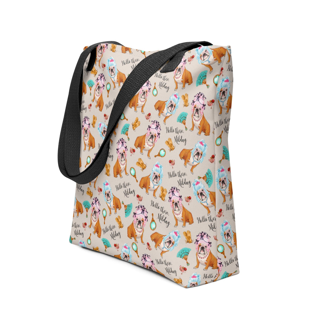 &quot;Milady&quot; English Bulldog Tote Bag