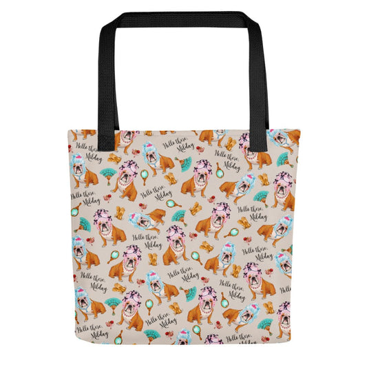 "Milady" English Bulldog Tote Bag