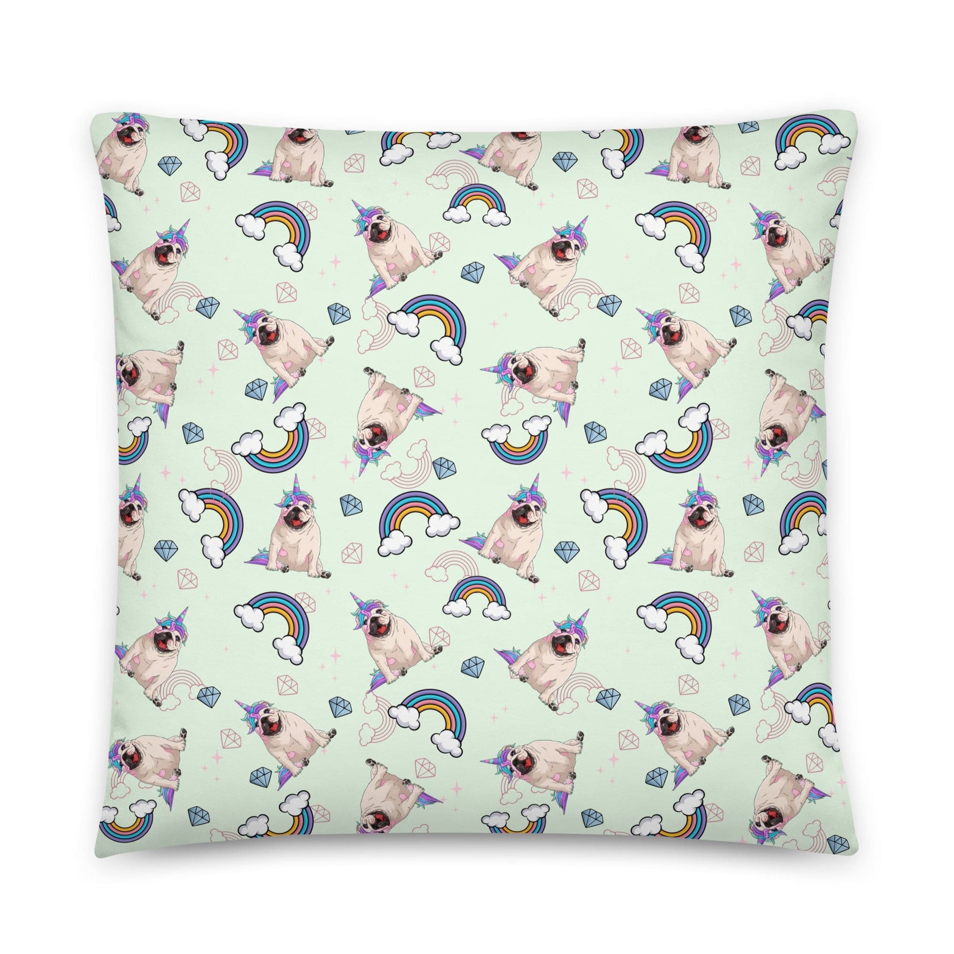 Mint Bullicorn Pillow