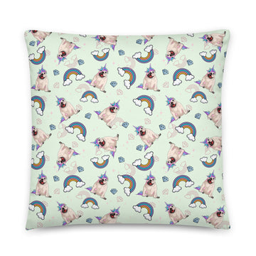 Mint Bullicorn Pillow