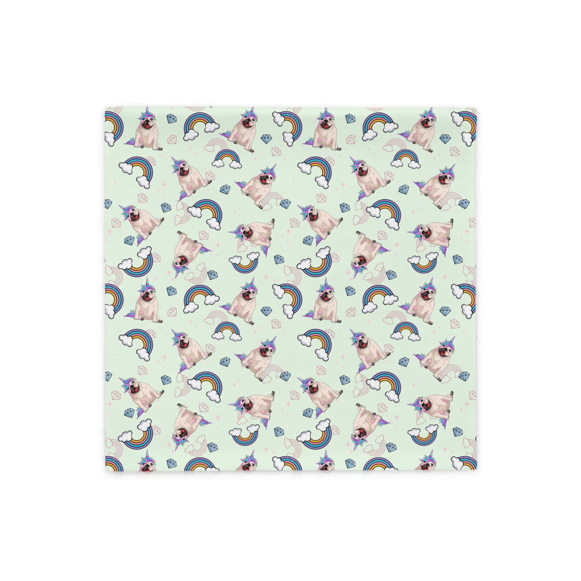 Mint Bullicorn Pillow Case