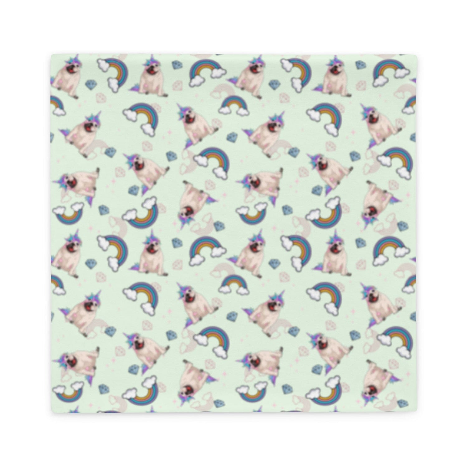 Mint Bullicorn Pillow Case