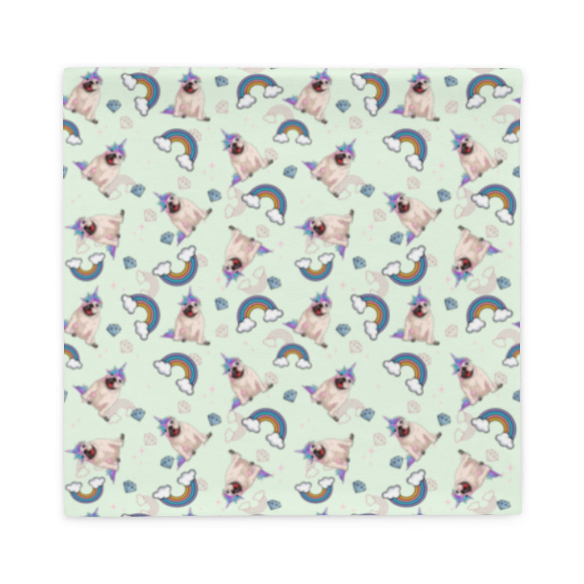 Mint Bullicorn Pillow Case