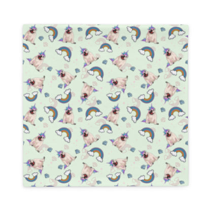 Mint Bullicorn Pillow Case