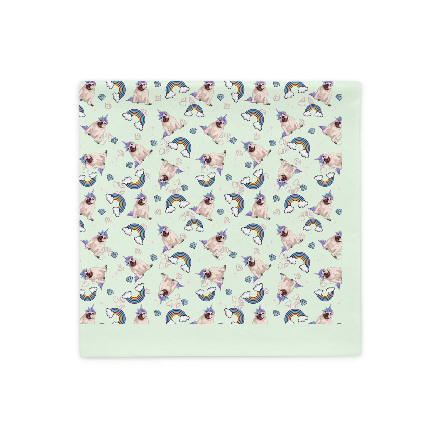 Mint Bullicorn Pillow Case