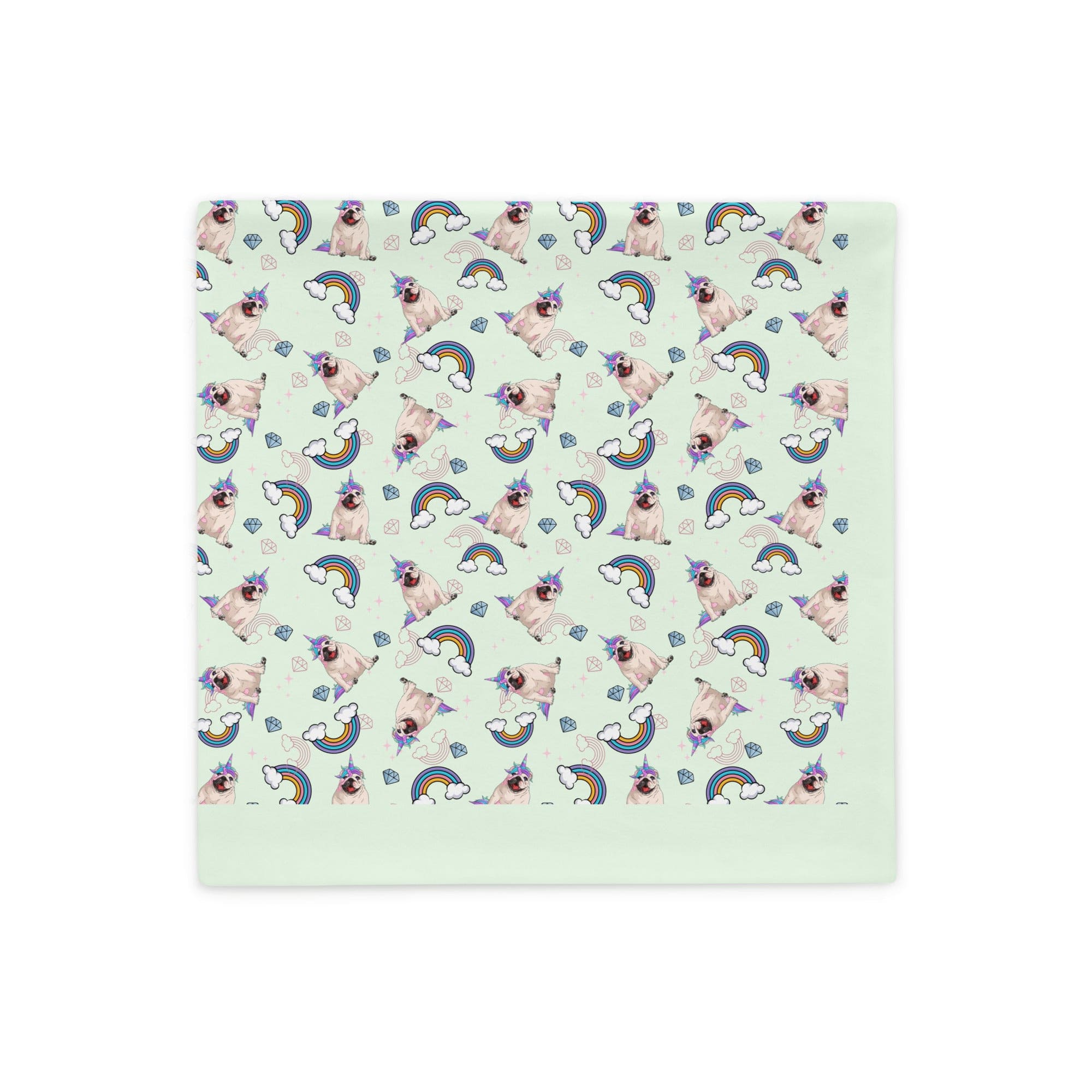 Mint Bullicorn Pillow Case