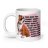 "Mom, Mommy, Mama" English Bulldog Mug (20oz) | Red & White Colored