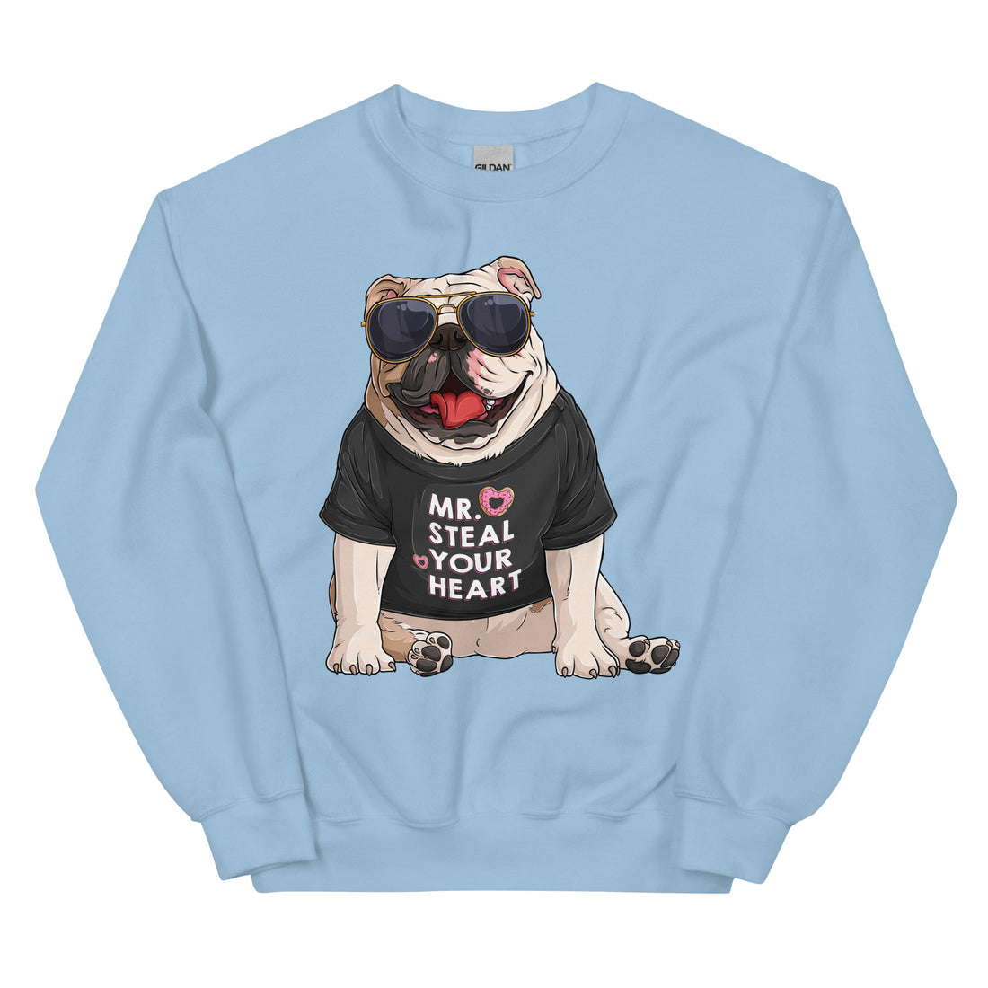 "Mr. Steal Your Heart" – Bulldog Valentine Sweatshirt