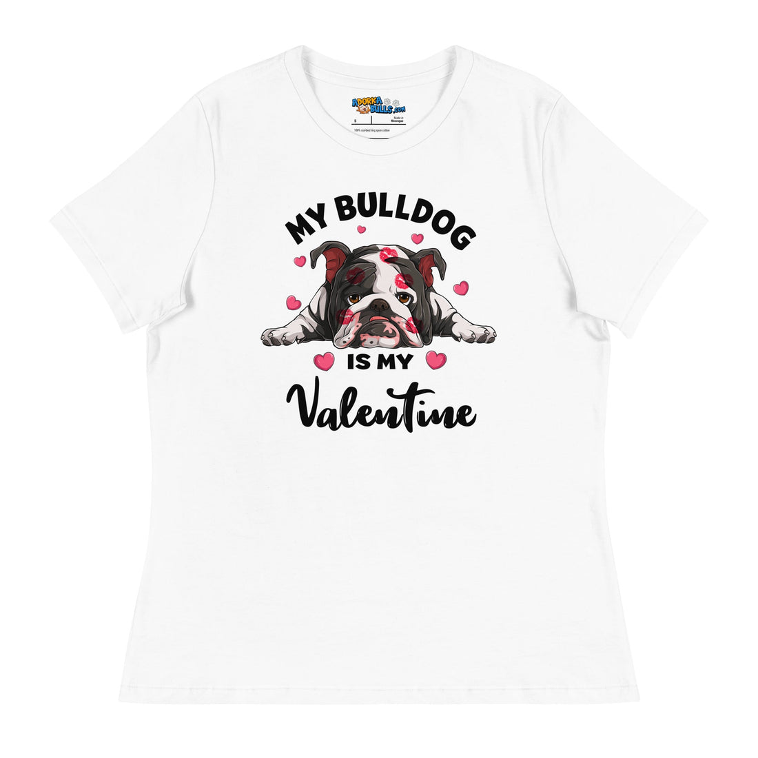 &quot;My Bulldog is my Valentine&quot; Women&