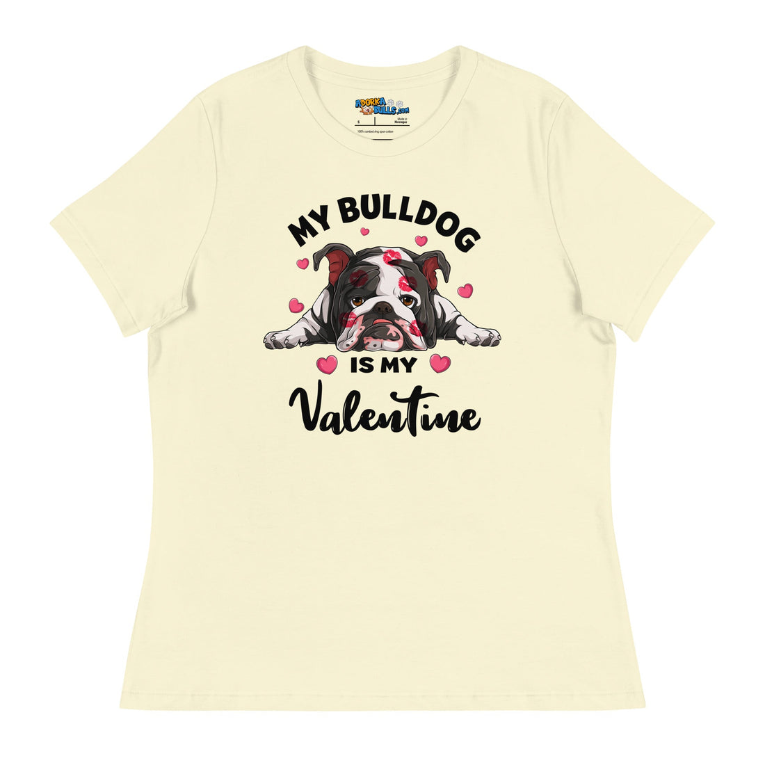 &quot;My Bulldog is my Valentine&quot; Women&