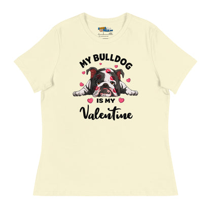 "My Bulldog is my Valentine" Women&