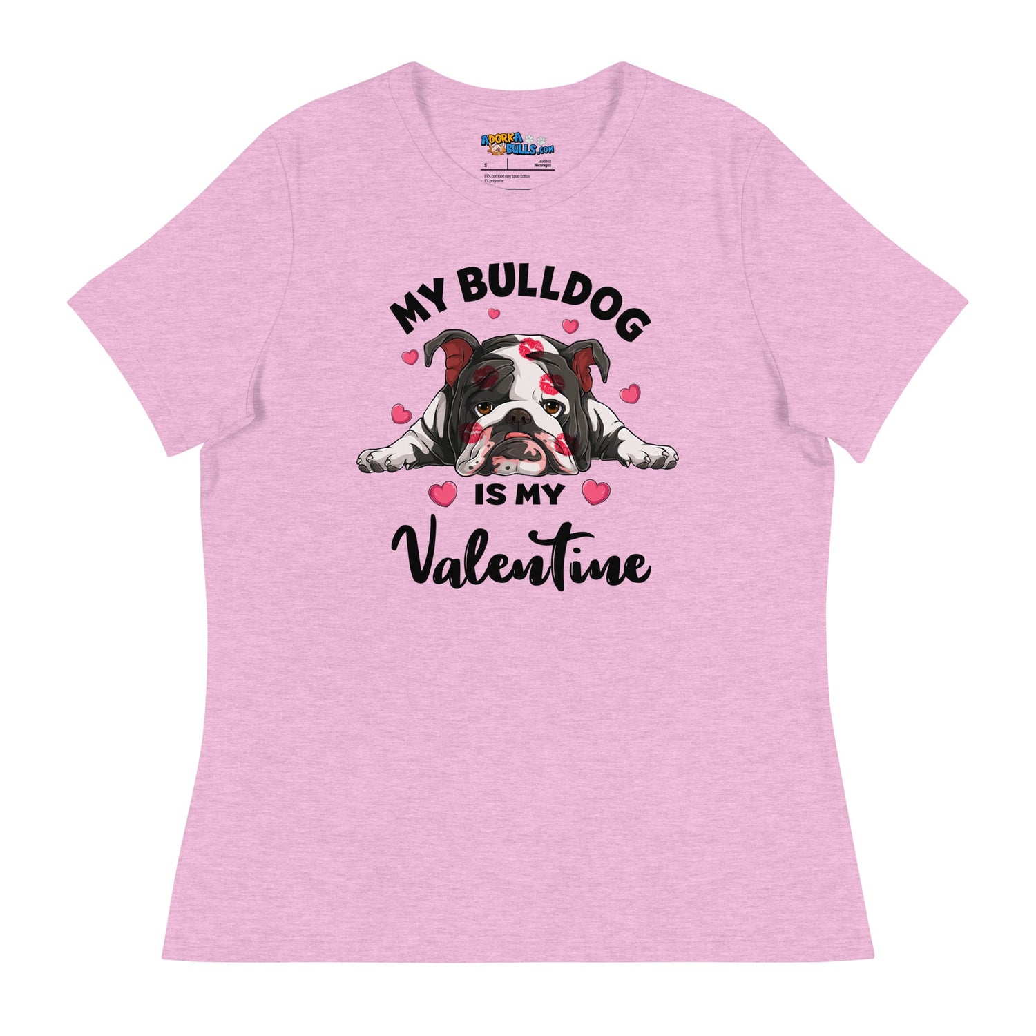 &quot;My Bulldog is my Valentine&quot; Women&