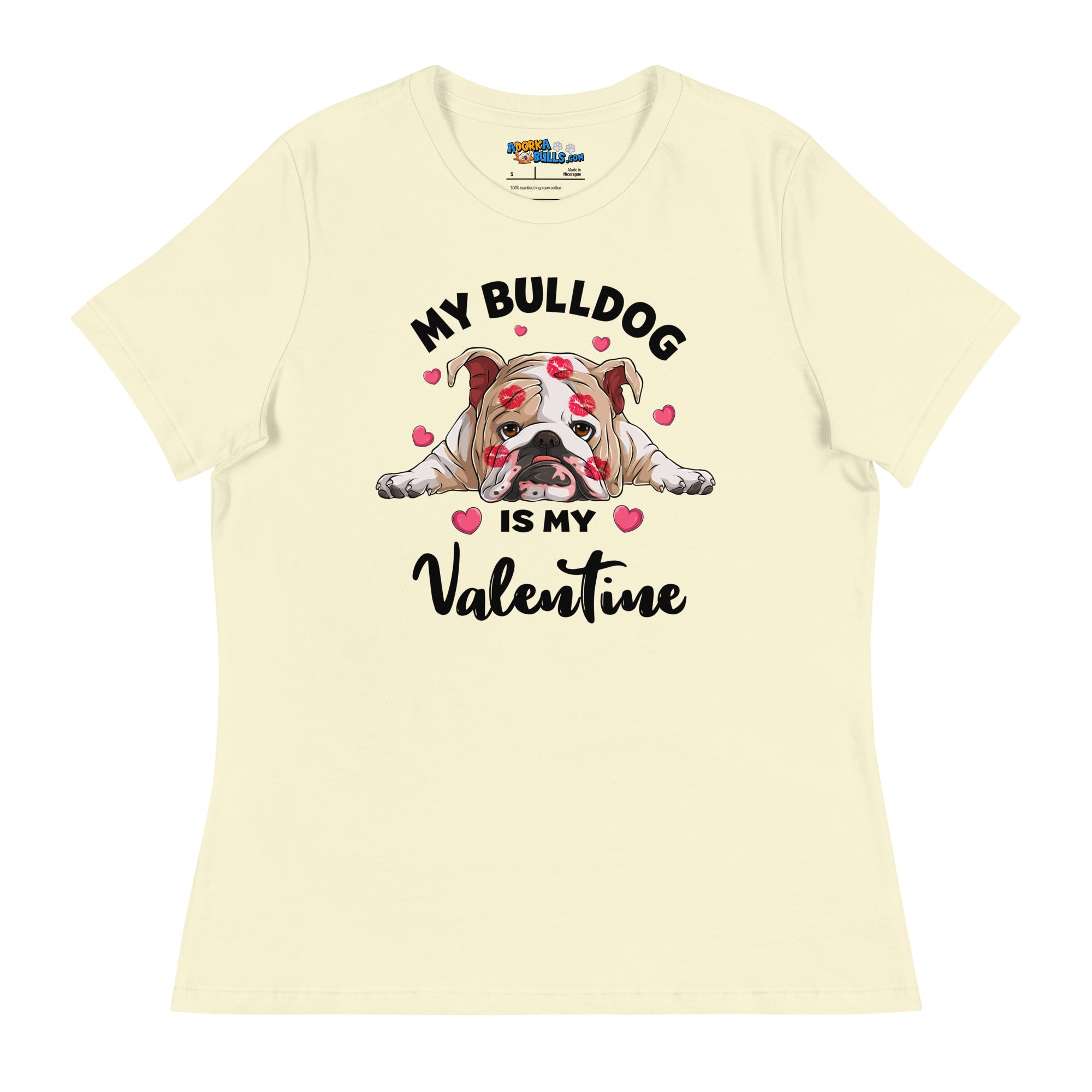 &quot;My Bulldog is my Valentine&quot; Women&