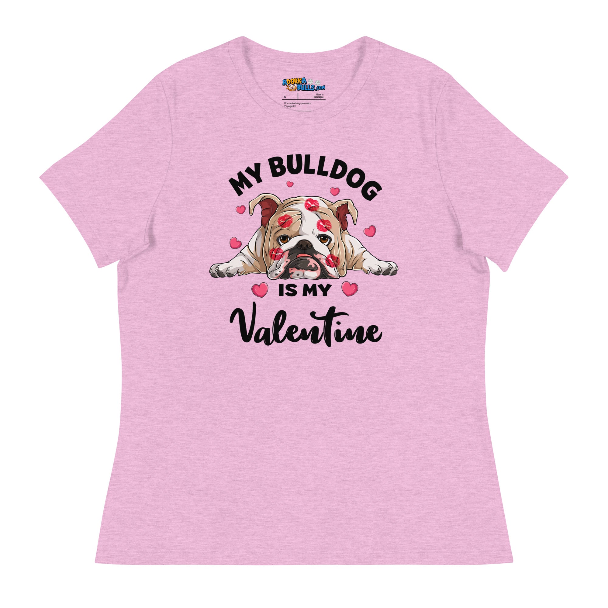 &quot;My Bulldog is my Valentine&quot; Women&