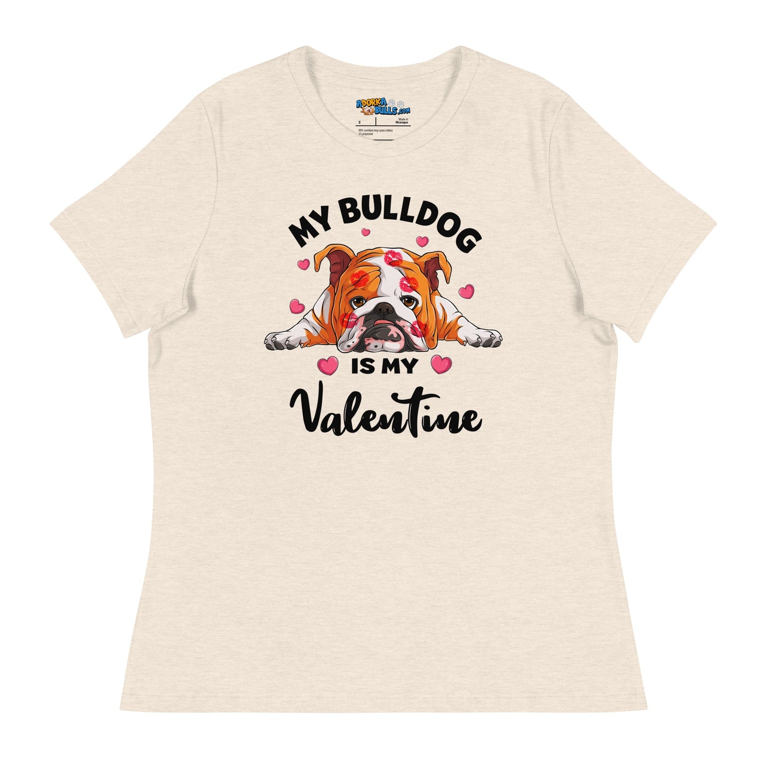 &quot;My Bulldog is my Valentine&quot; Women&