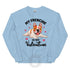 "My Frenchie Is My Valentine" Sweatshirt | Red & White Colored