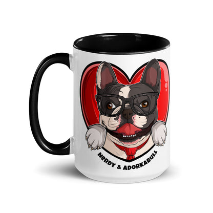 Nerdy &amp; Adorkabull – French Bulldog Mug (15oz)