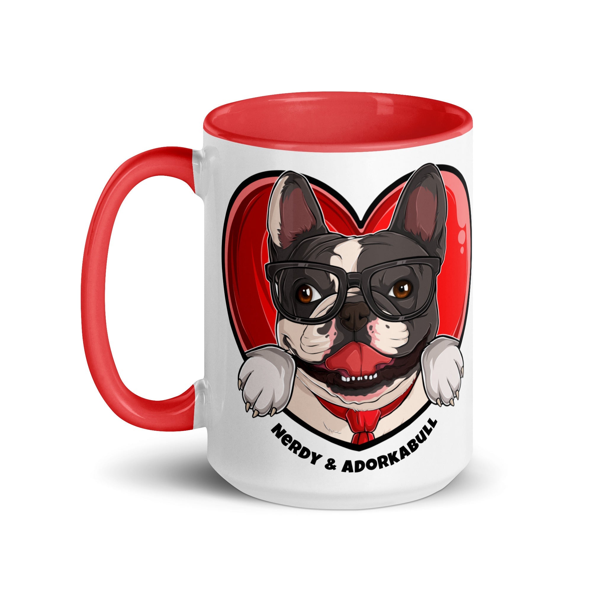 Nerdy &amp; Adorkabull – French Bulldog Mug (15oz)