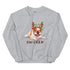 "Oh Deer" Christmas Frenchie Sweatshirt | Red & White Colored