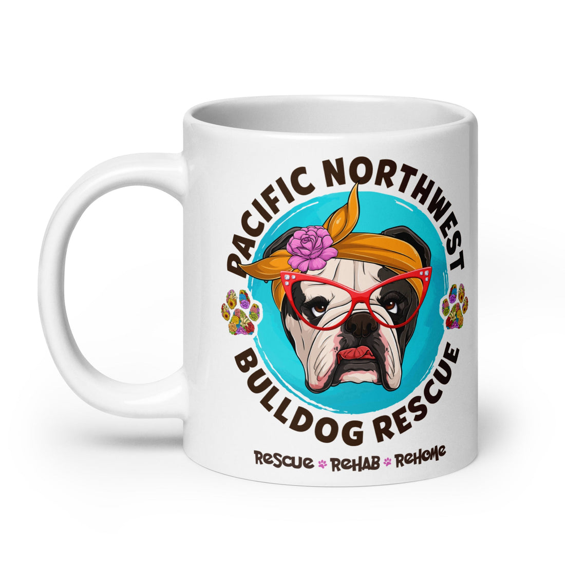 Pacific Northwest Bulldog Rescue Female English Bulldog Mug