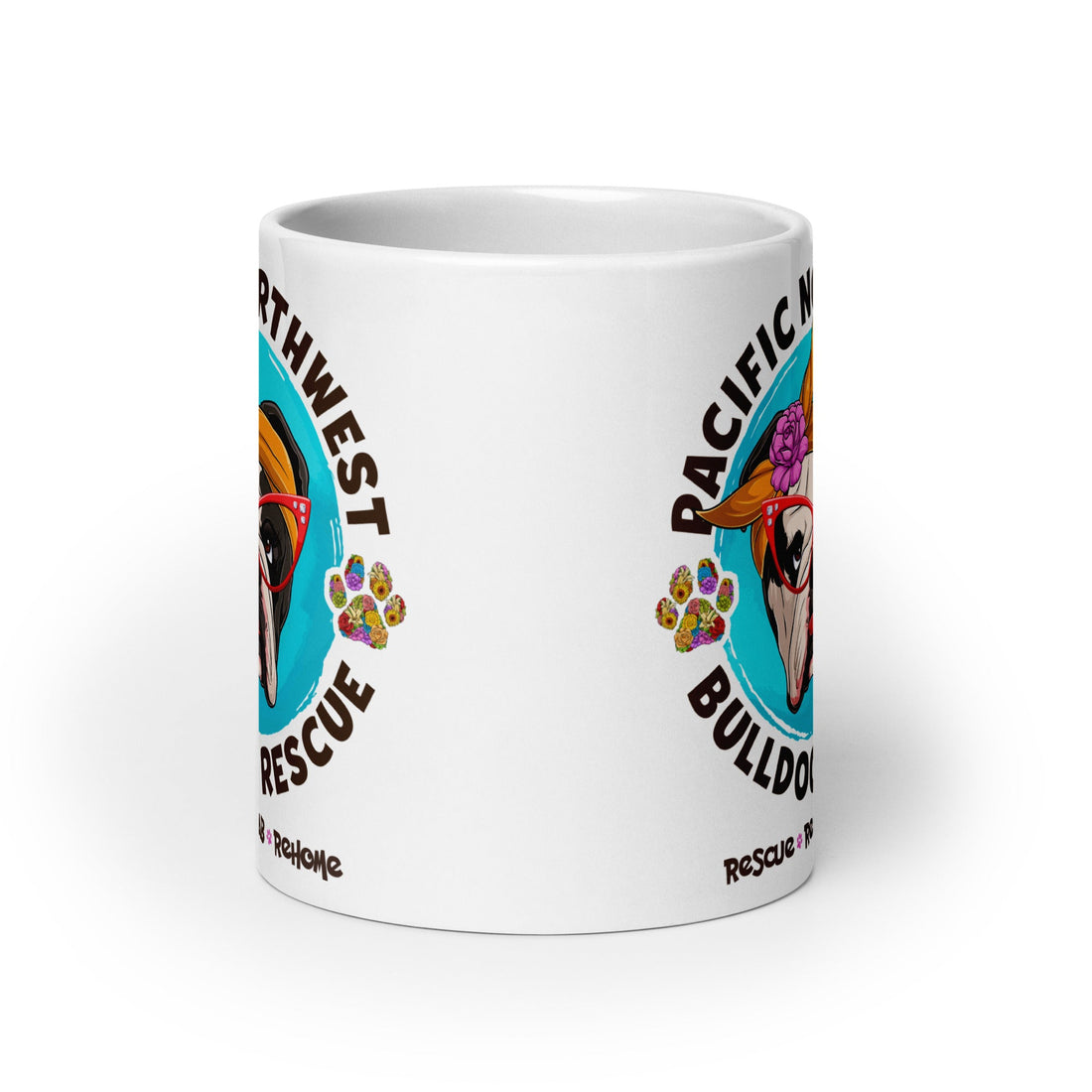 Pacific Northwest Bulldog Rescue Female English Bulldog Mug